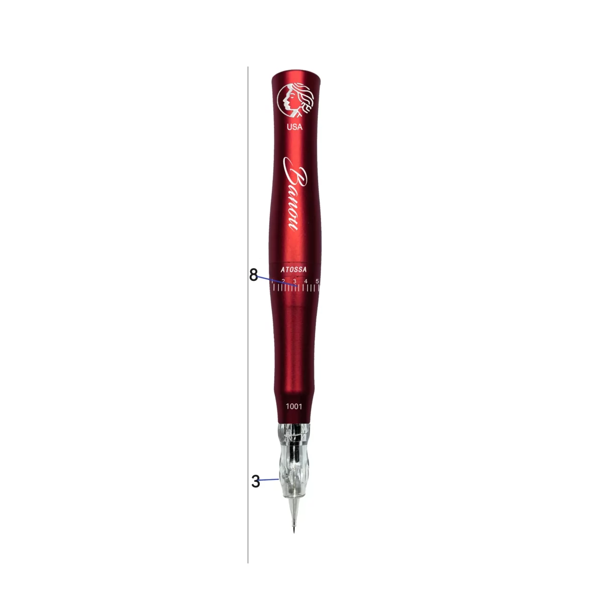 Atossa Red Handpiece Permanent Makeup Cosmeticbybanou