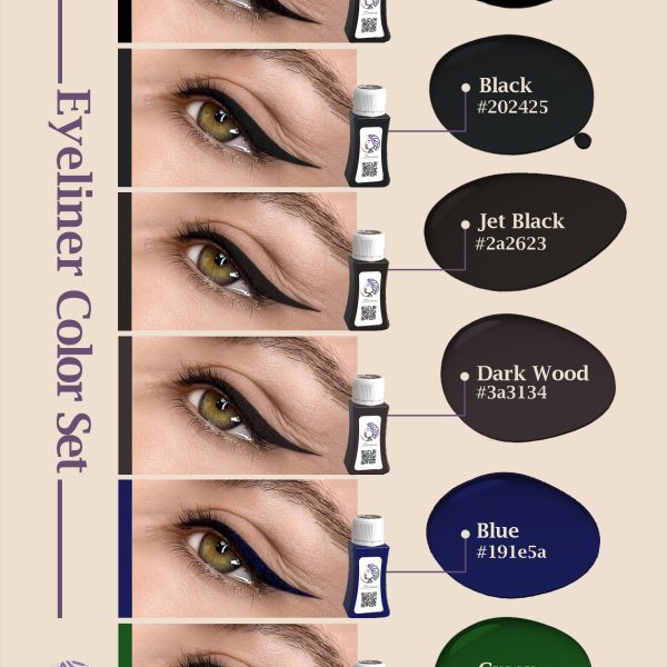 Eyeliner Pigment Set Permanent Makeup Cosmeticbybanou