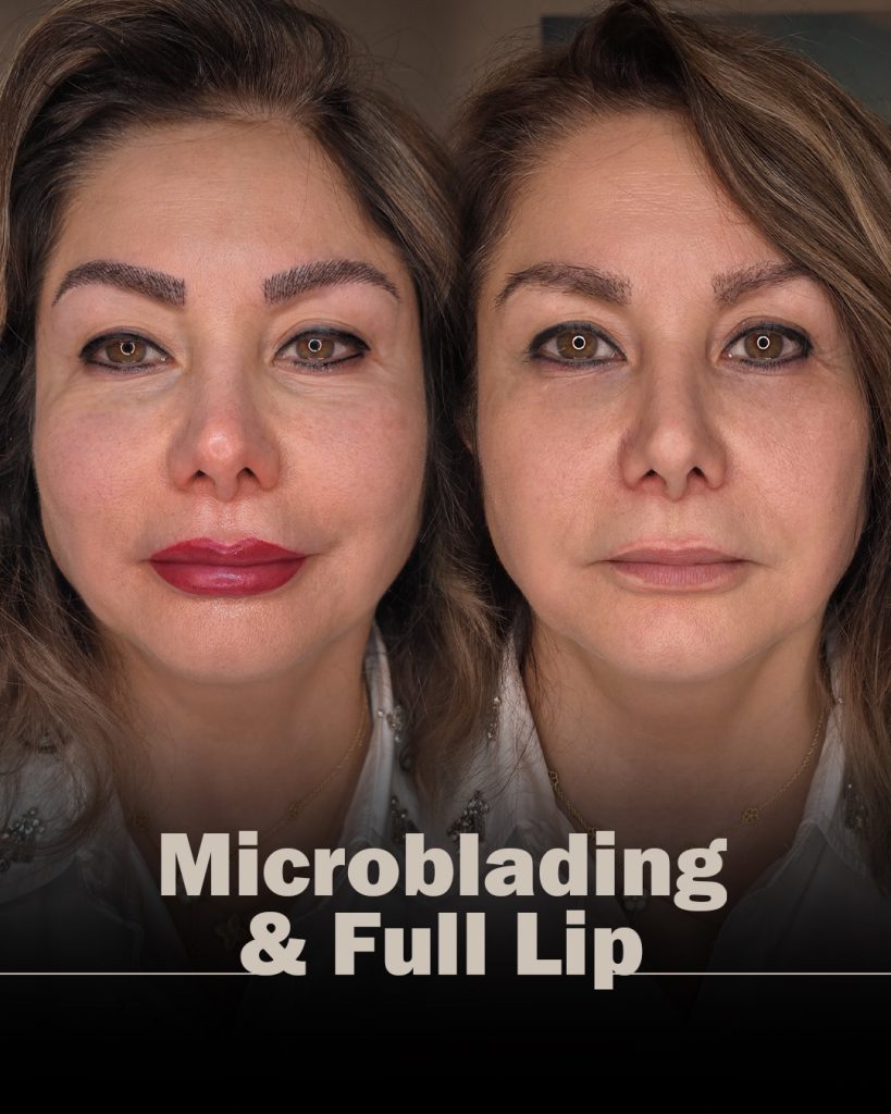 Complete Microblading and Full Lips Transformation Cosmeticbybanou