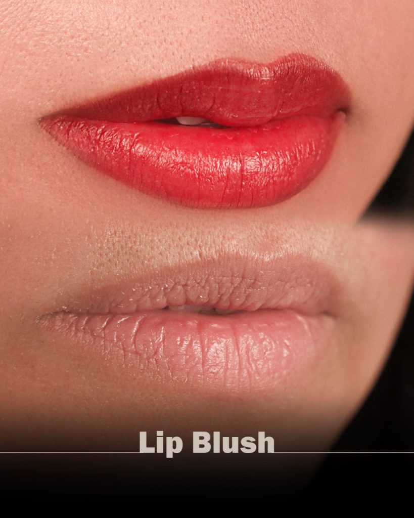 Cherry Red Lip Blush Transformation by Nancy Akbari Cosmeticbybanou