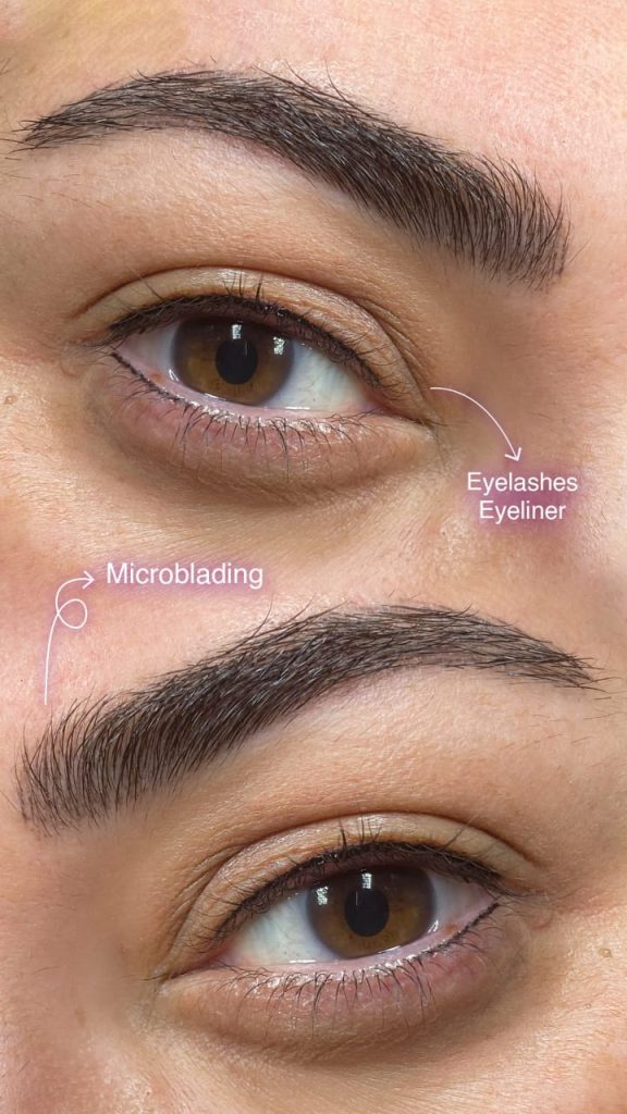 combined Microblading and Lash Line Cpsmeticbybanou