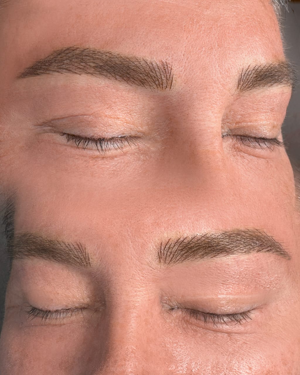 Natural Eyebrow Microblading Results Nancy Akbari Cometicbybanou