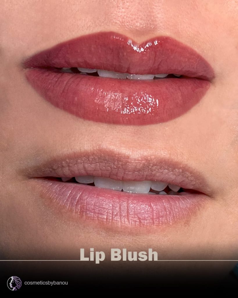 Coral Pink Lip Blush in Beverly Hills by Nancy Akbari Cosmeticbybanou