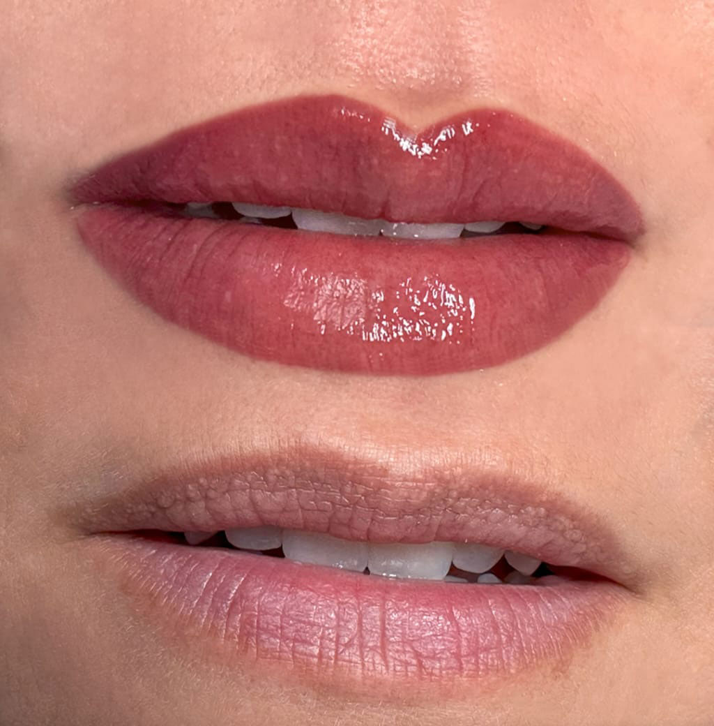 Coral Pink Lip Blush in Beverly Hills by Nancy Akbari Cosmeticbybanou