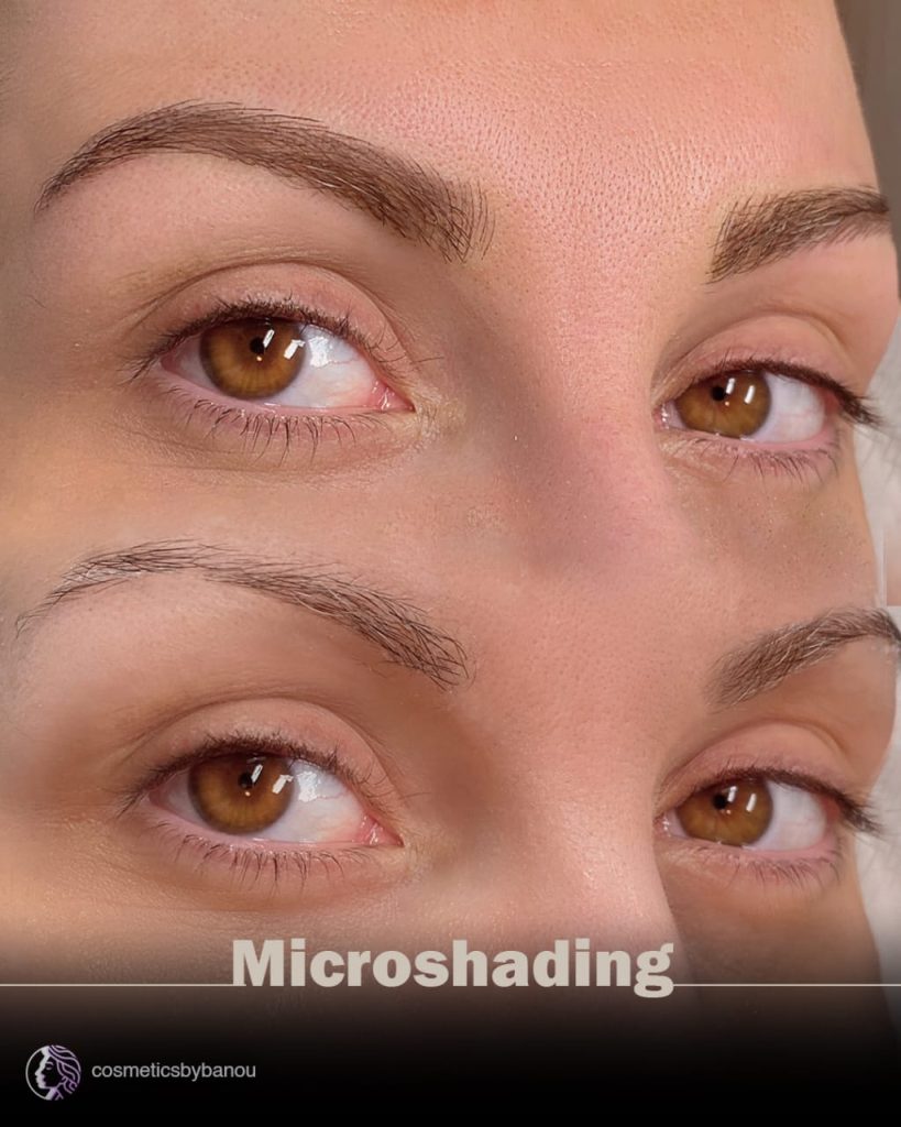 Eyebrow Microshading with Sunny Brown Pigment Cosmeticbybanou