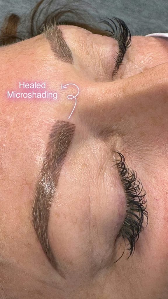 Healed Microshading Brows Result by Nancy Akbari Cosmeticbybanou