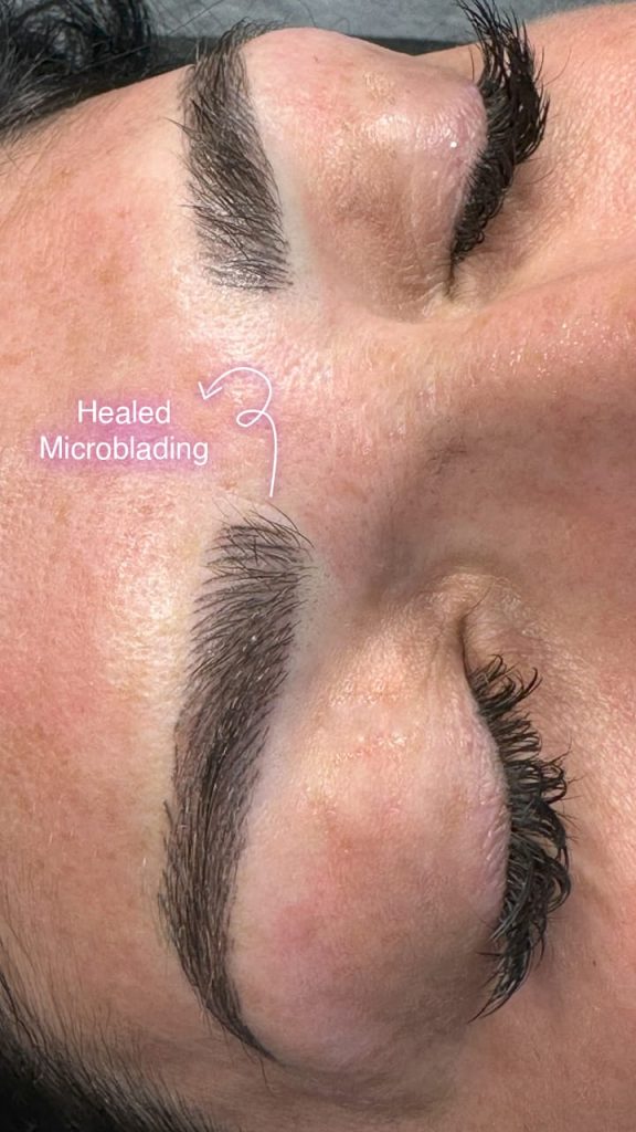 Healed Microblading Results by Nancy Akbari Cosmeticbybanou