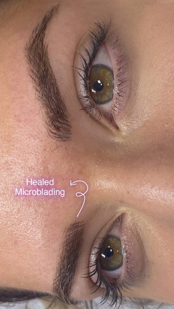 Natural Healed Microblading Eyebrows by Nancy Akbari Cosmeticbybanou