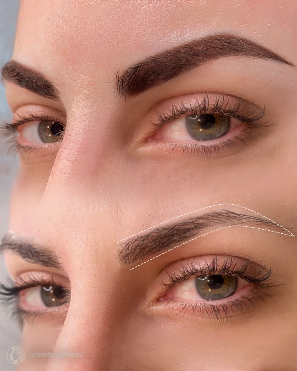 Ombre Brows Permanent Makeup in Beverly Hills Cosmeticbyanou