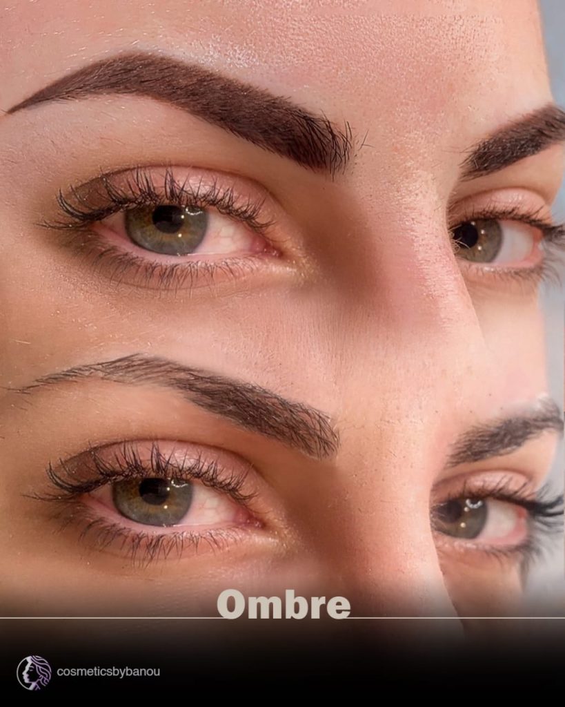 Ombre Brows Permanent Makeup in Beverly Hills Cosmeticbyanou