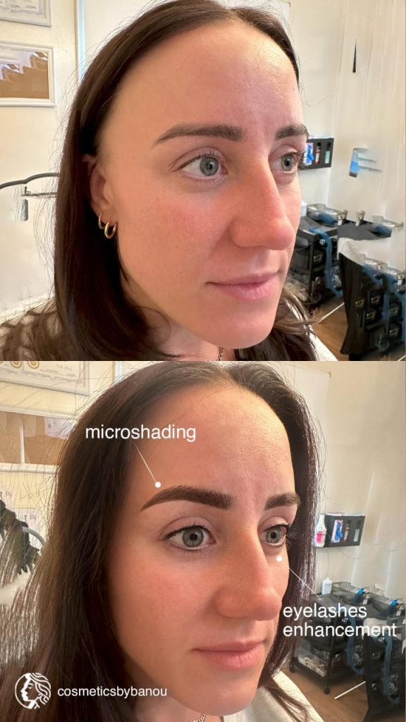 Complete PMU Makeover Eyelash Enhancement and Microblading Cosmeticbybanou
