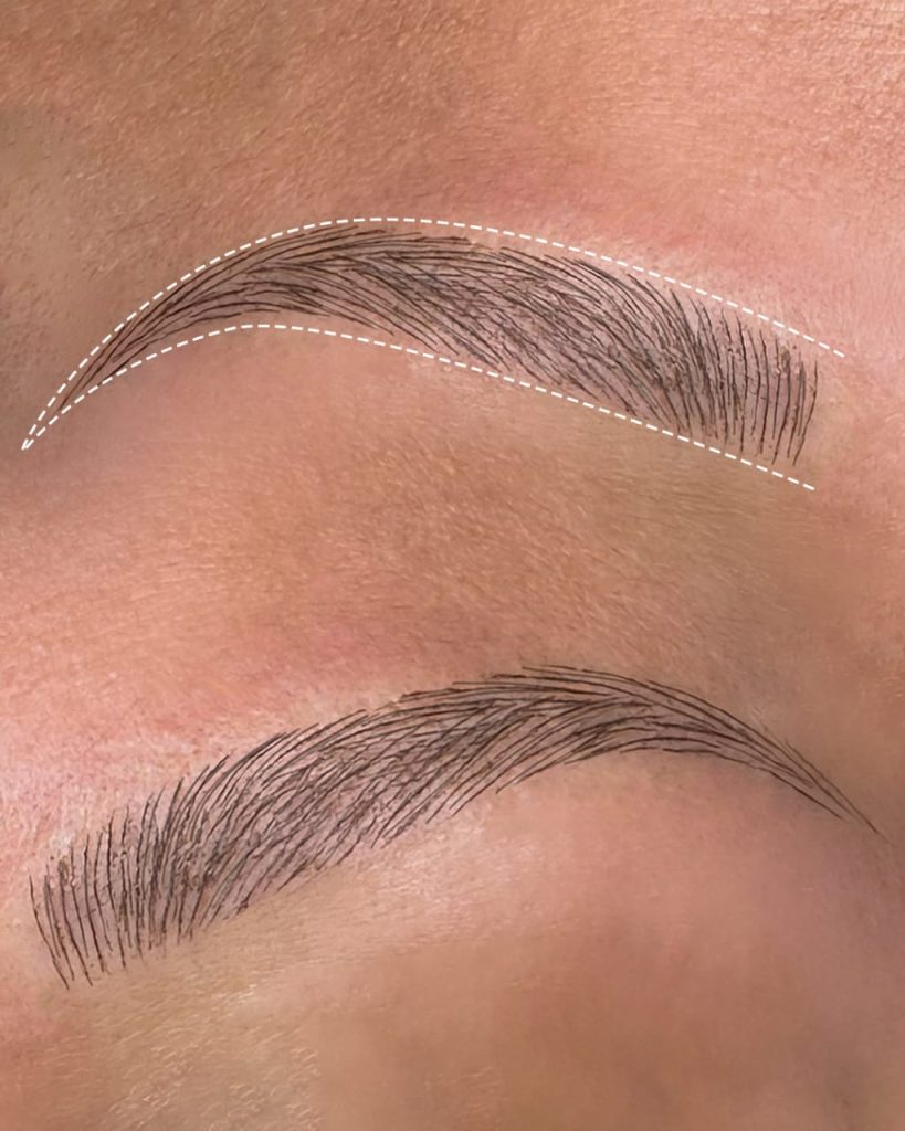 Eyebrow Microblading with Coffee Pigment Cosmeticbybanou