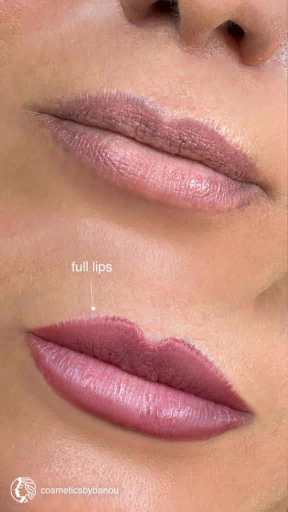 Full Lips PMU by Nancy Akbari Cosmeticbybanou