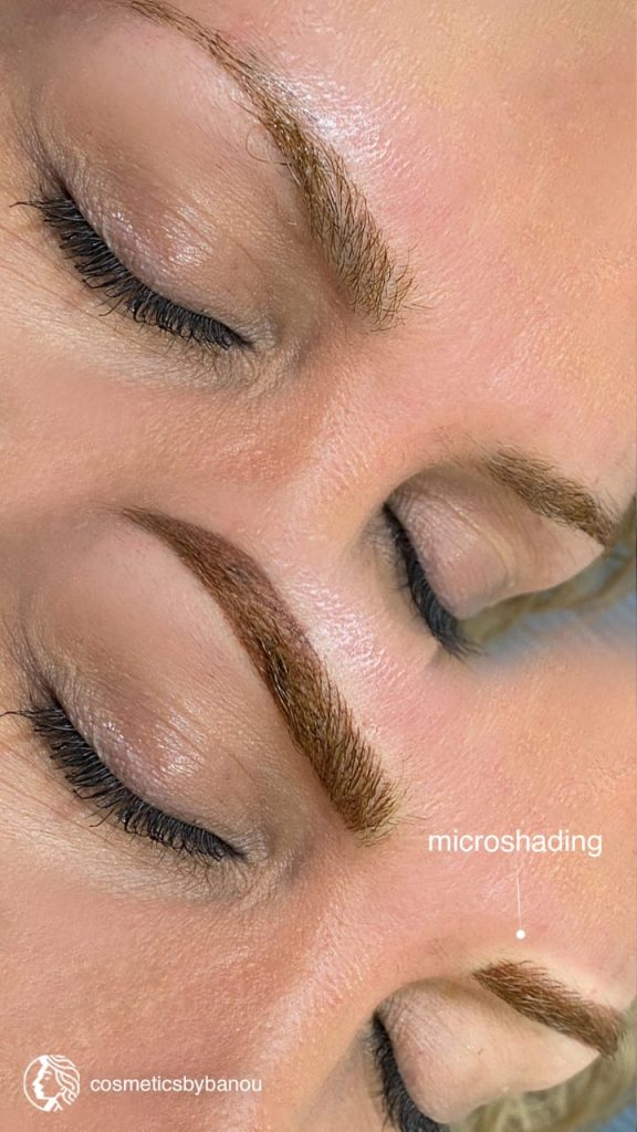 Microshading Before and After by Nancy Akbari Cosmeticbybanou