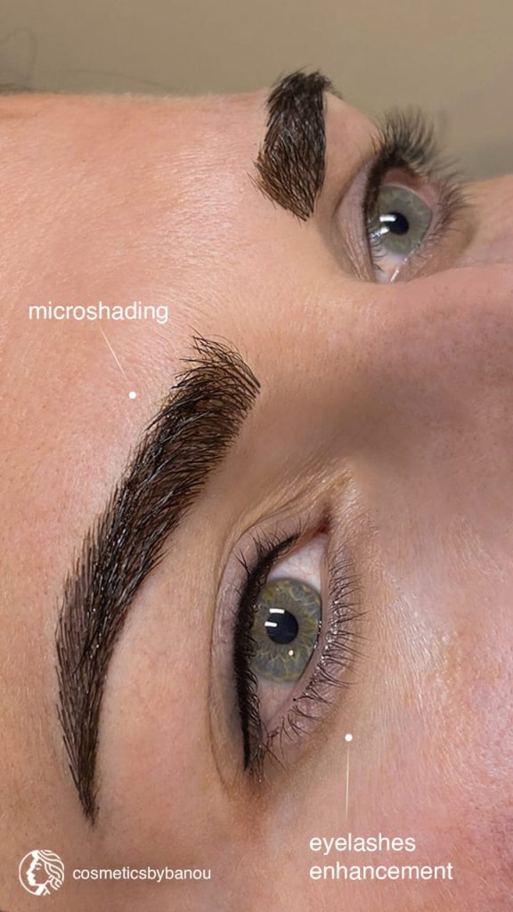 Microshading Brow and Eyelash Enhancement by Nancy Akbari Cosmeticbyanou