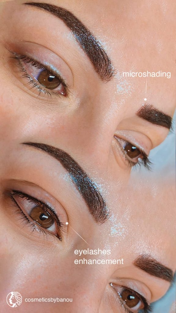 Microshading Brows & Eyelash Enhancement by Nancy Akbari Cosmeticbybanou