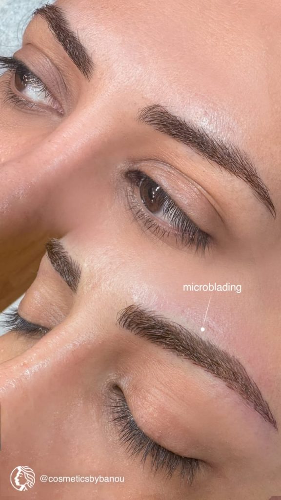 Natural Microblading Brows Transformation Cosmeticbynaou