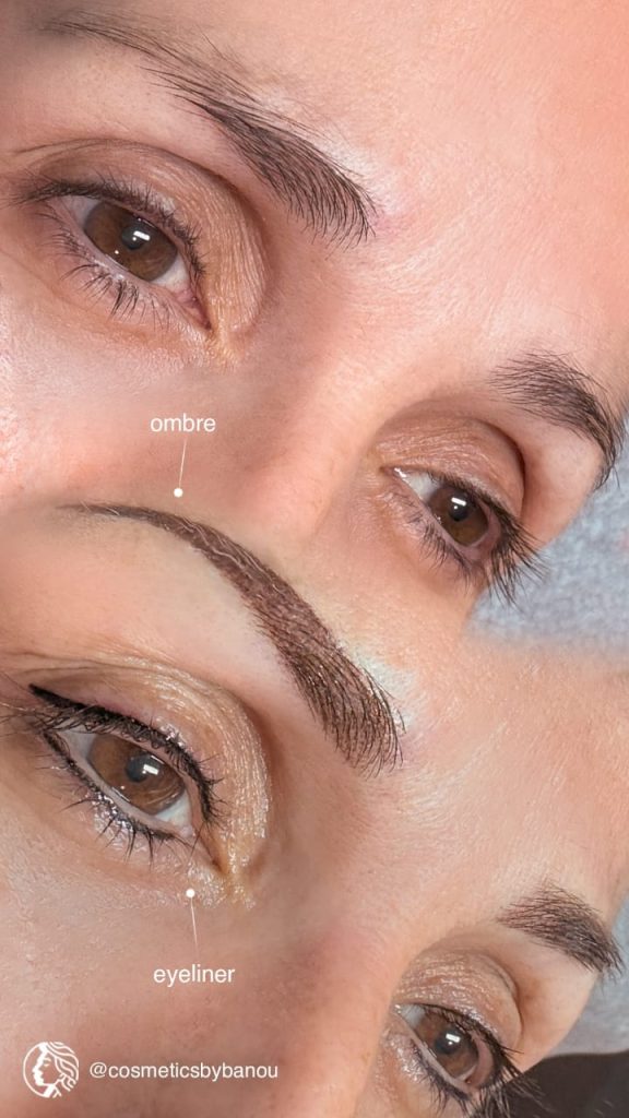 Ombre Brows and Permanent Eyeliner Cosmeticbybanou