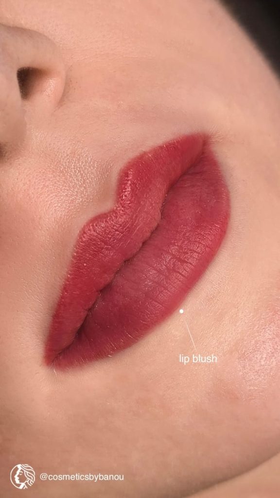 Permanent Lip Blush Transformation by Nancy Akbari Cosmeticbybanou