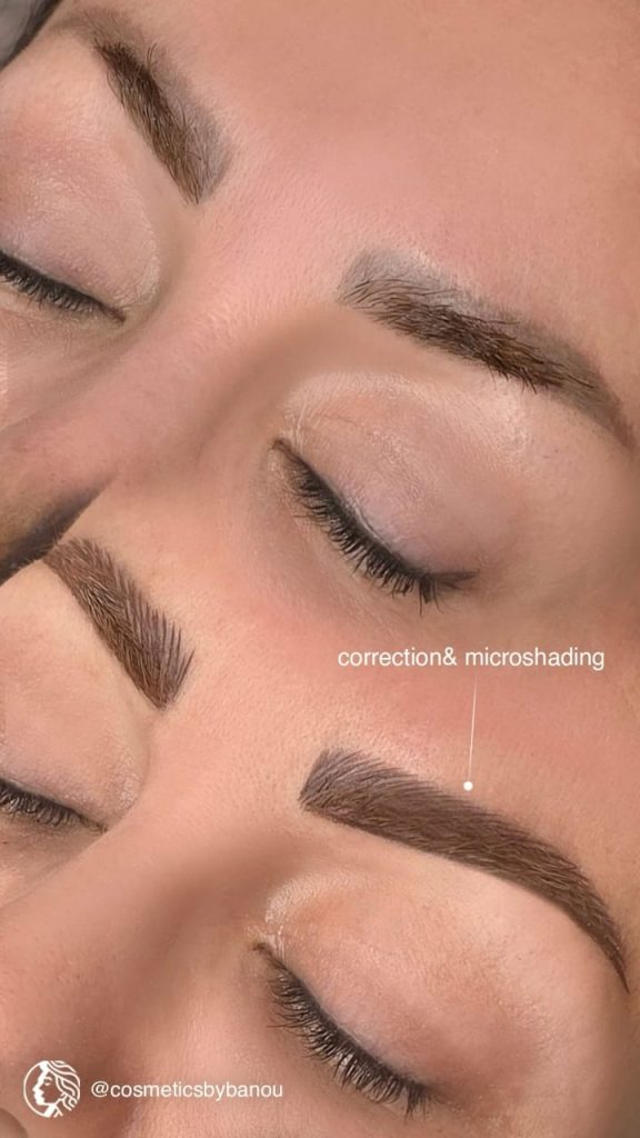 Brow Correction and Microshading by Nancy Akbari Cosmeticbybanou