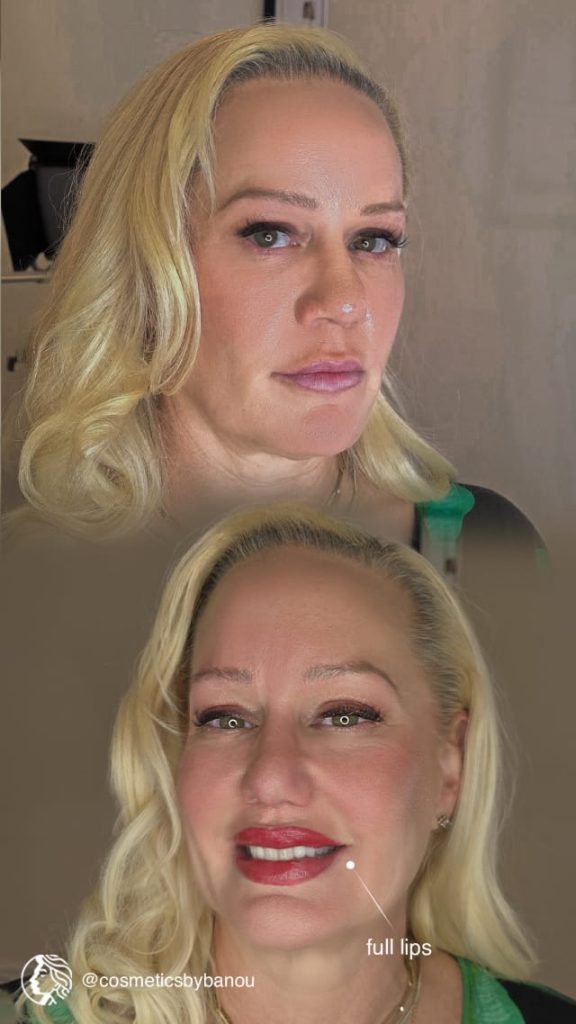 Full Lip Blush Transformation by Nancy Akbari Cosmeticbybanou