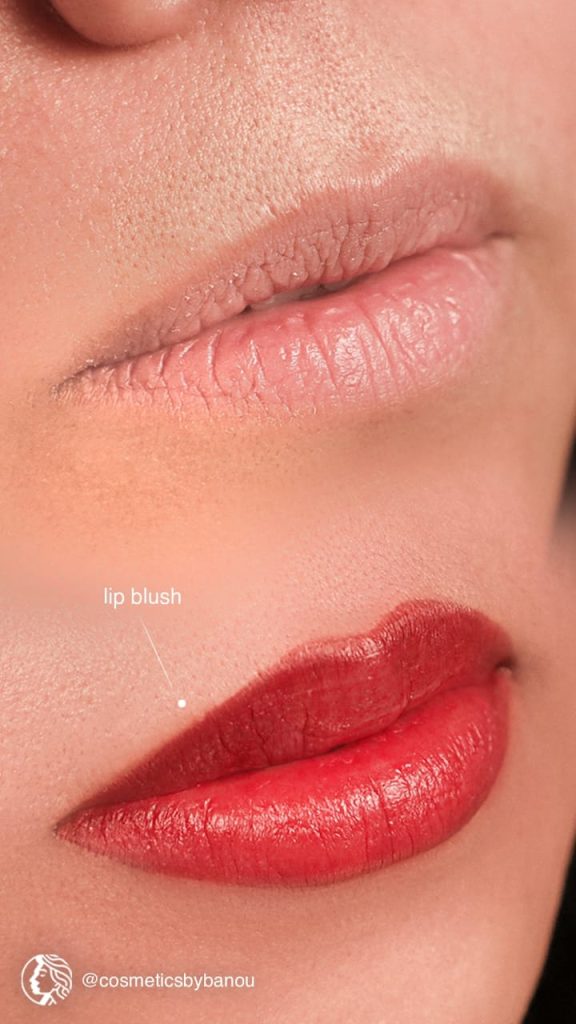 Lip Blush Before and After by Nancy Akbari Cosmeticbybanou